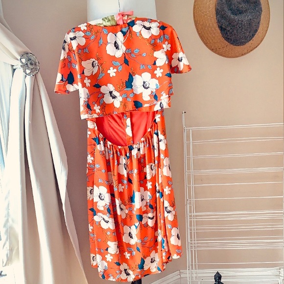 Anthropologie London Rose Tea Dress SP XSoldX - Picture 2 of 7